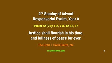 2nd Sunday of Advent:  Responsorial Psalm, Year  A  [Grail / Colin Smith]