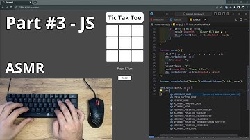 Tic Tac Toe Game Using HTML CSS And JavaScript | Part #3 - JS - ASMR Programming