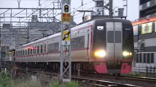 相変わらず汚れが酷い... 名鉄2200系 2211F (快特豊橋行き) 新安城付近高速通過