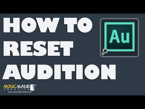 How To Reset Adobe Audition Back To Factory Settings