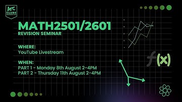 UNSW MathSoc Presents: 2022T2 MATH2501/2601 Revision Seminar [Part 2]