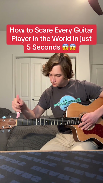 Every Guitar Players Worst Nightmare 😱 #guitartok #beginnerguitar #guitarmeme #wonderwall #oasis