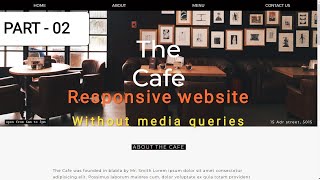 Responsive website using html css and javascript | part - 02 | imakedesigneasy | 2021