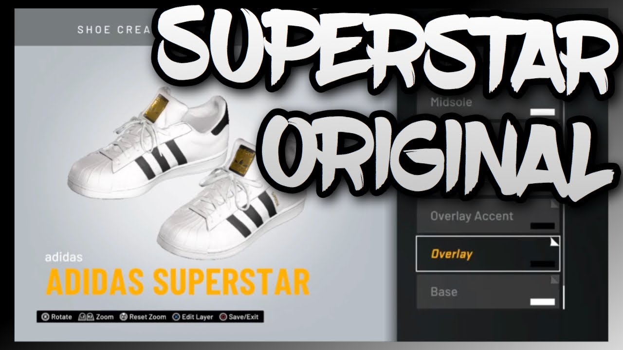 NBA 2K20 Shoe Creator - Adidas Superstar Original - YouTube