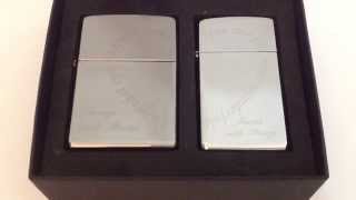 クリスマスのプレゼントに素敵なペアギフト！お二人のお名前を入れてお揃いのジッポはいかがですか？名入れPAIR ZIPPO（ペアジッポ）