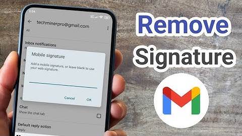 Hoe verwijder je een handtekening uit de Gmail-app (Android)