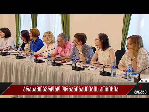 არასამთავრობო ორგანიზაციების პოზიცია