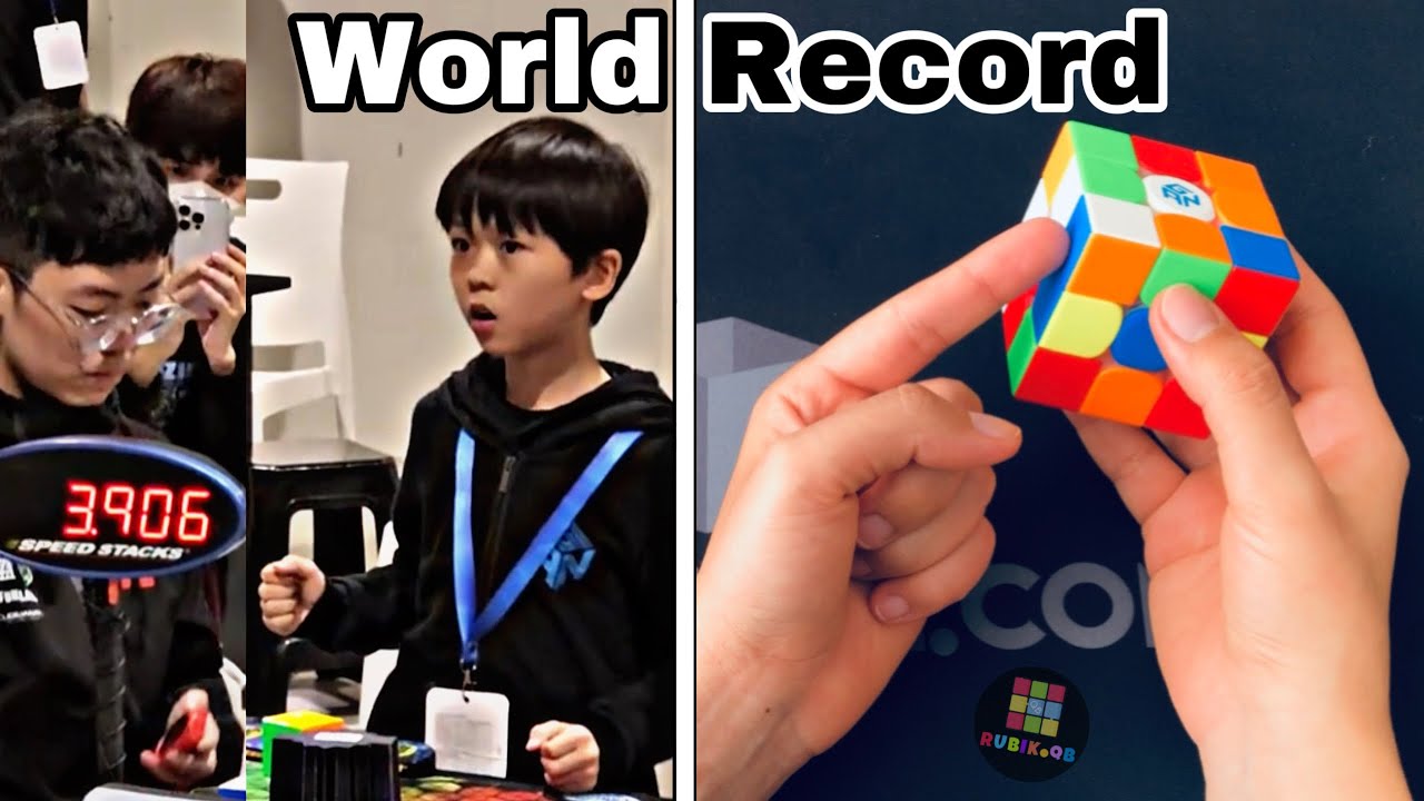YiHeng Wang’s 4.69s 3x3 Cube World Record Average
