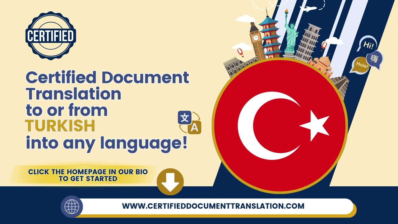 Certified Document Translation | Turkish | 
