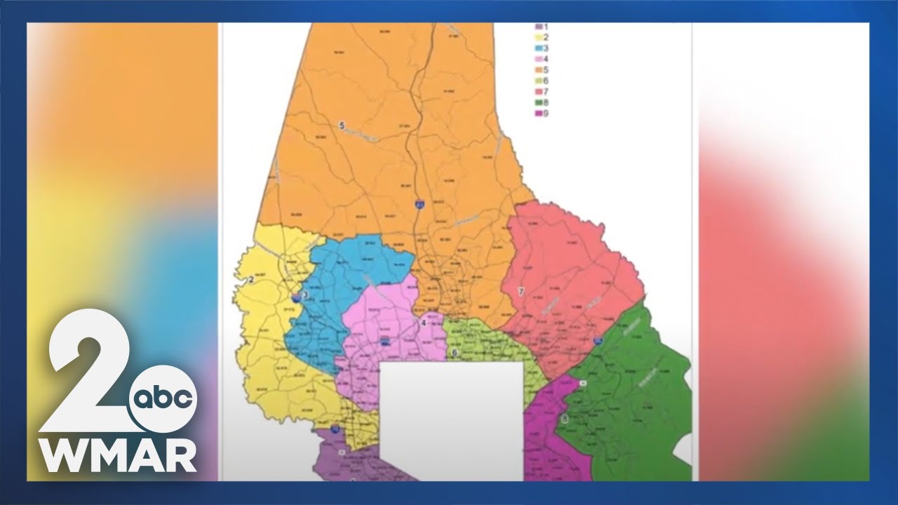 Baltimore County Council adopts a redistricting map - YouTube