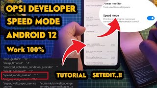 CARA AKTIFKAN SPEED MODE DI OPSI DEVELOPER | HOW TO UNLOCK SPEED MODE ON OPSI DEVELOPER ANDROID 12 screenshot 1