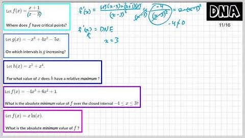 U5Q2 Critical points
