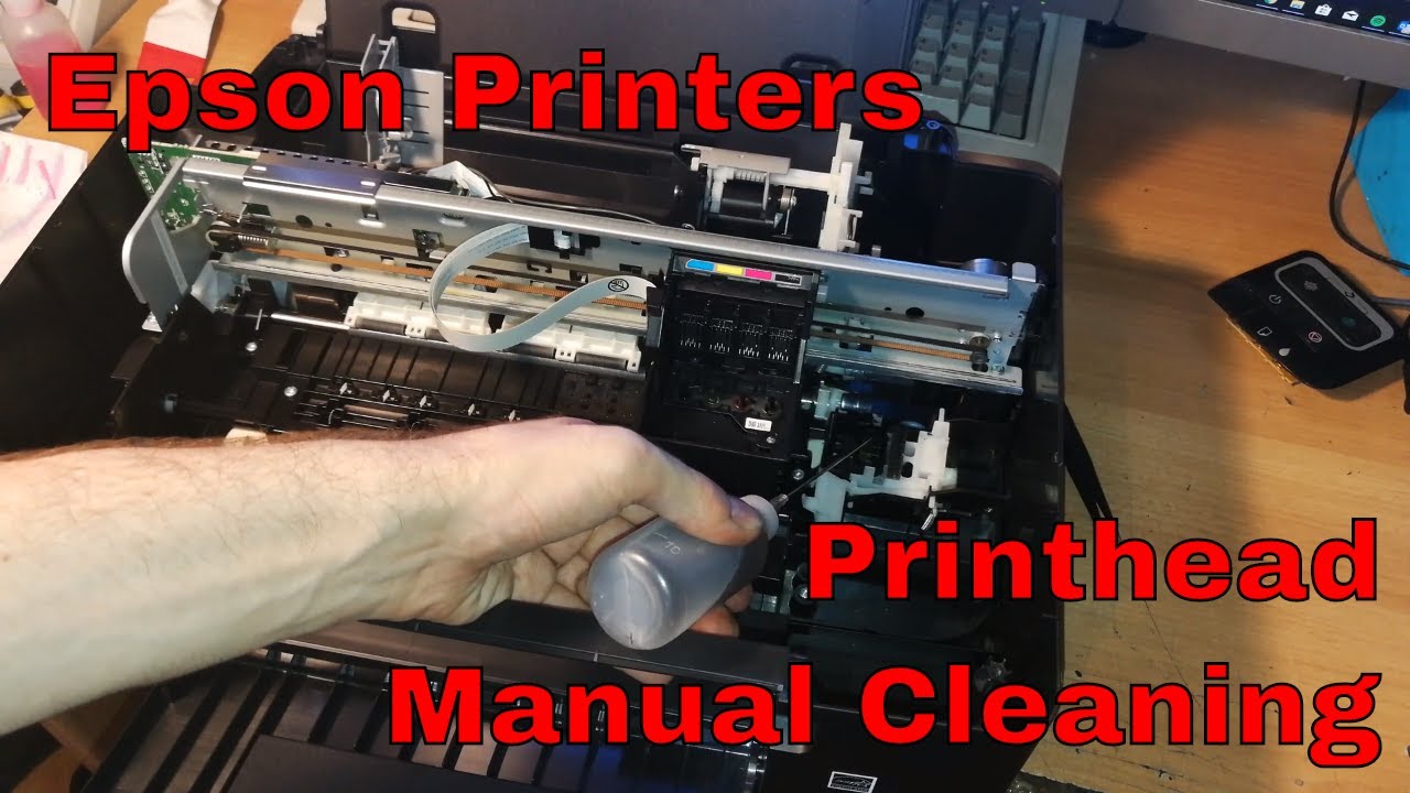 Epson Stylus SX125/SX130 (And Many Others) • Printhead Manual Cleaning -  YouTube
