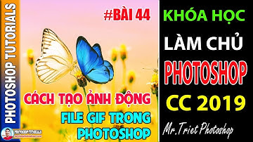 Bài 44: Cách Tạo Ảnh Động File Gif Trong Photoshop 🔴 Làm Chủ Photoshop CC 2019