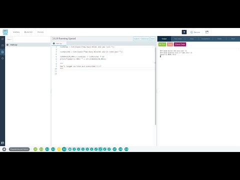 3.6.8 Running Speed codehs python