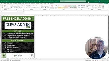 XLEV8 Excel Add-in - Free Lite Version - Demo - Save 20+ Hours a Year with Formatting!