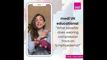 What benefits does wearing compression have on lymphoedema?