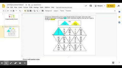 How to Color Triangles in Google Slides