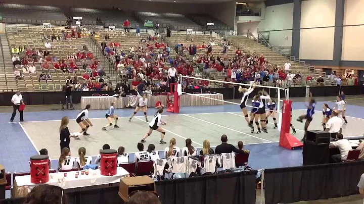 Meredith Gates digs All-American Kathryn Broussard