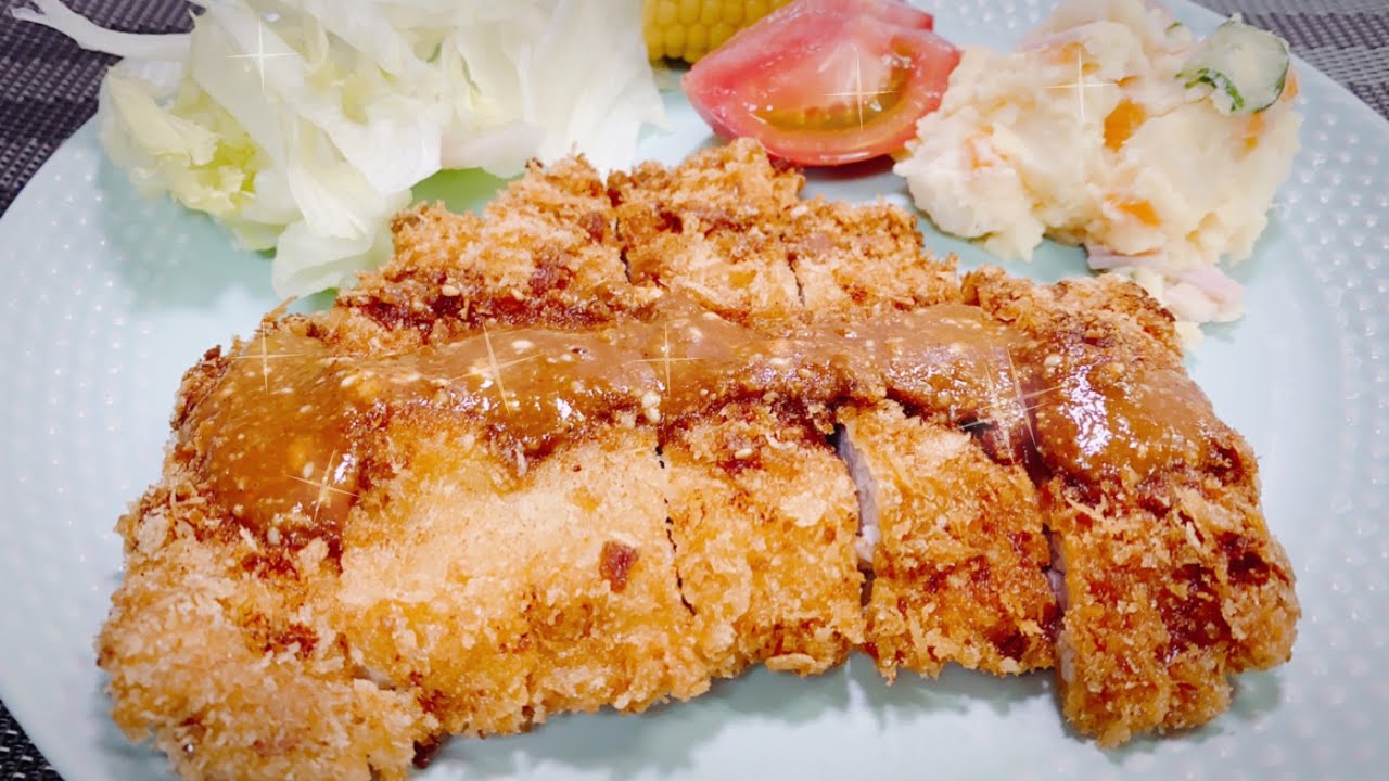 Chuletas de cerdo Empanizadas estilo JAPONES! TONKATSU  la salsa deliciosa!