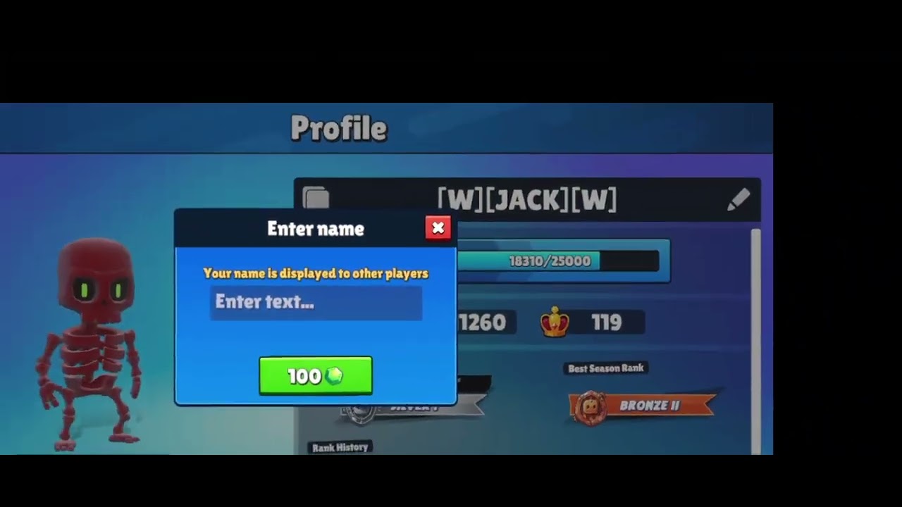 Stumble gas mein Ham apna name light blue kaise kar sakte hain