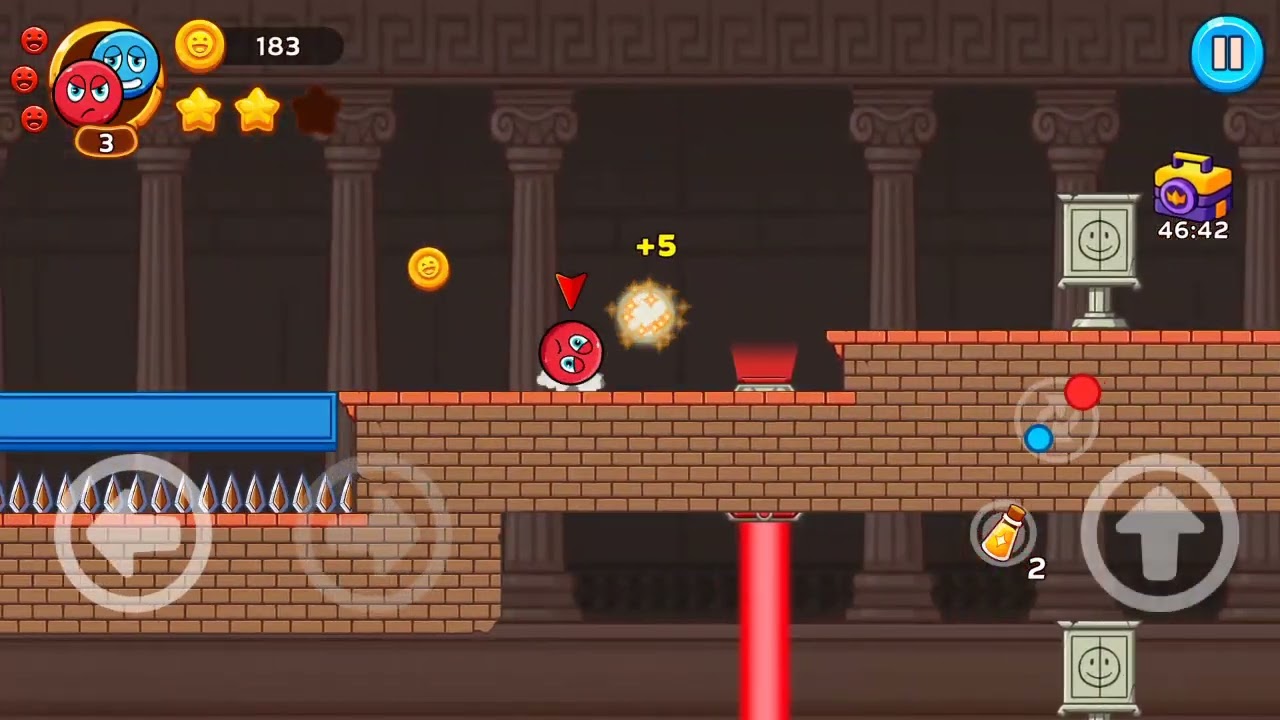 Ball Wonder Level 4 🔴Red & Blue Balls🔵 ||♡ Gameplay Walkthrough !!!