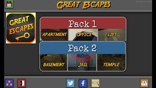 Great Escapes Pack 1  &  Pack  2   by  Glitch Games  walkthrough