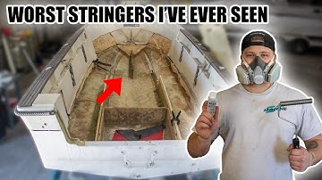 Can I Fix This ROTTING Boat? | Stringer Install | Robalo 230