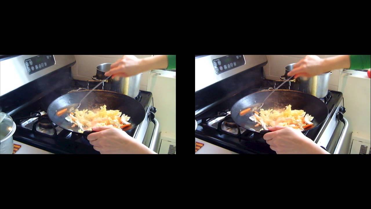 Fuji W3 Real 3D Camera - Cooking Noodles