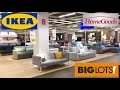 IKEA HOMEGOODS BIG LOTS FURNITURE SOFAS ARMCHAIRS TABLES SHOP WITH ME SHOPPING STORE WALK THROUGH