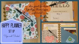 Happy planner set up - 2017 style -