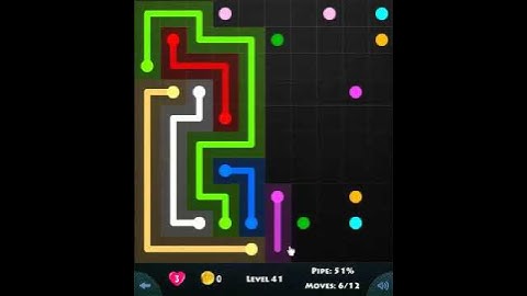 flow game facebook - 10 x 10 mania level 41 Connect the dots
