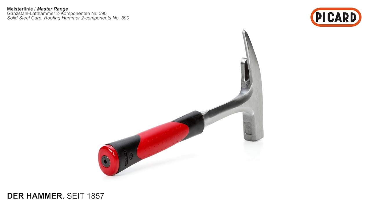 PICARD_Full-steel Carpenters' Roofing Hammer 2K-Grip No. 590 