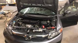 Check Engine Light! EGR Valve Cleaning Code P0498 P0135 2012-2015 Honda Civic Repair DIY