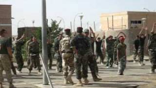 Iraqis doing Jumping Jacks