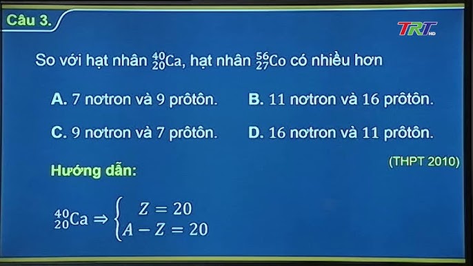 2. Các Thông Số Quan Trọng Của Hạt Nhân
