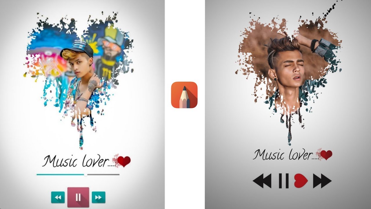 Music Love Photo Editing🔥| Photo Editing - Autodesk Sketchbook Editing | Creative Liton