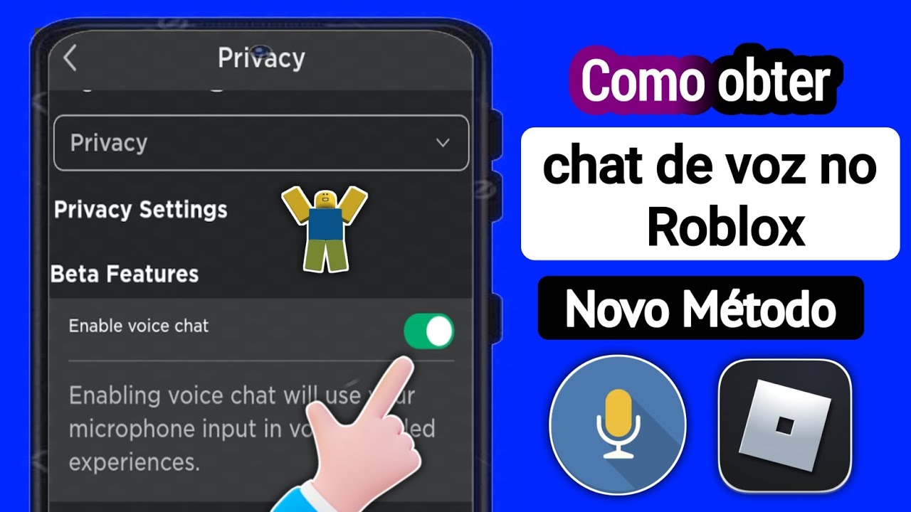 Como obter CHAT DE VOZ no ROBLOX (2025) || Como ATIVAR CHAT DE VOZ no ...