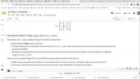 MATH 3191: Python Lab 2  Overview