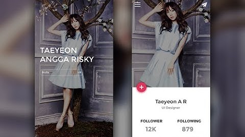 006 | Profile UI Design | Photoshop Tutorial