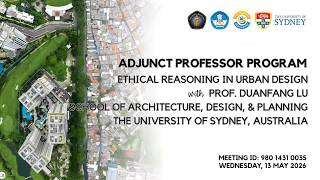 Adjunct Professor Program  | Prof. Duanfang Lu – Ethical Reasoning in Urban Design