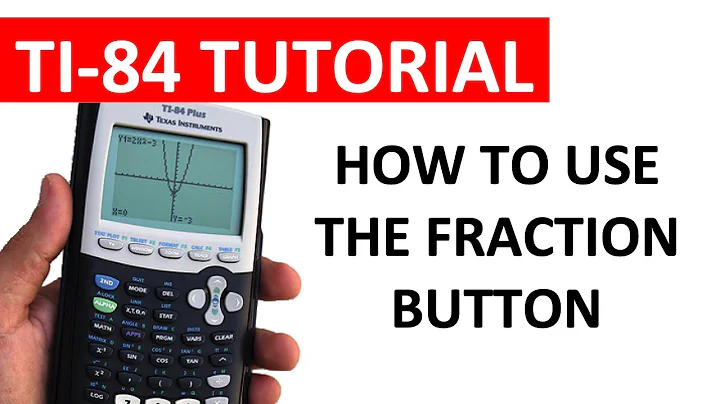 Using the Fraction Button on a TI-84 Series Calculator