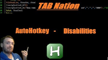 AutoHotkey - Using AHK With Disabilities