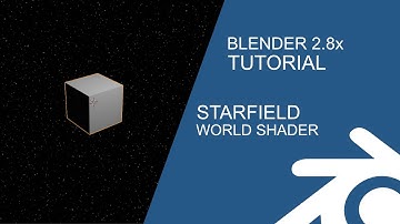 Blender Tutorial 2.8x: Make a starfield in 10 seconds - world shader