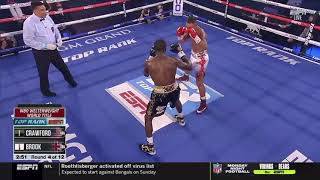 Terence Crawford Vs Kell Brook ko