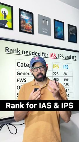 Rank for IAS, IPS and IFS | UPSC CSE 2021