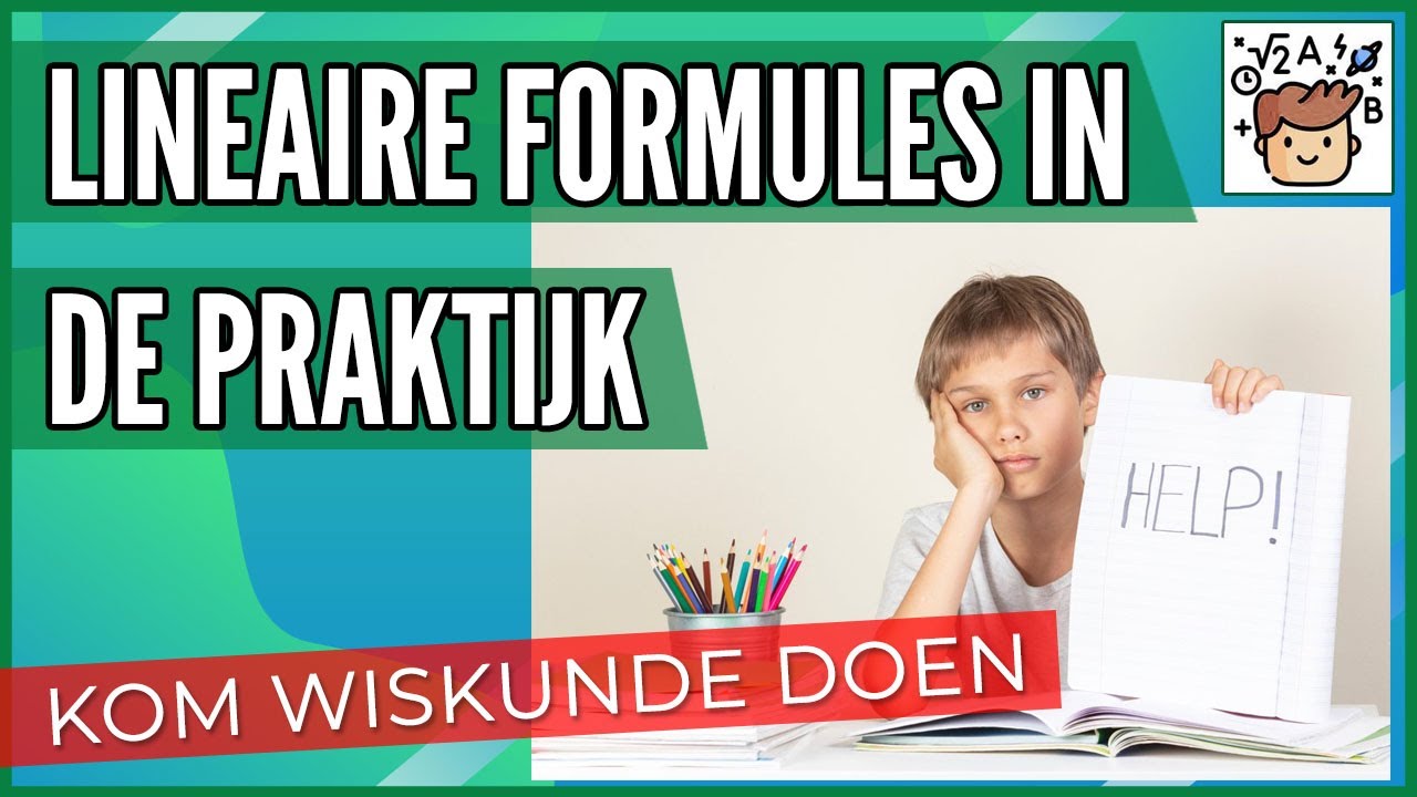 LINEAIRE FORMULES IN DE PRAKTIJK (havo wiskunde A) - YouTube