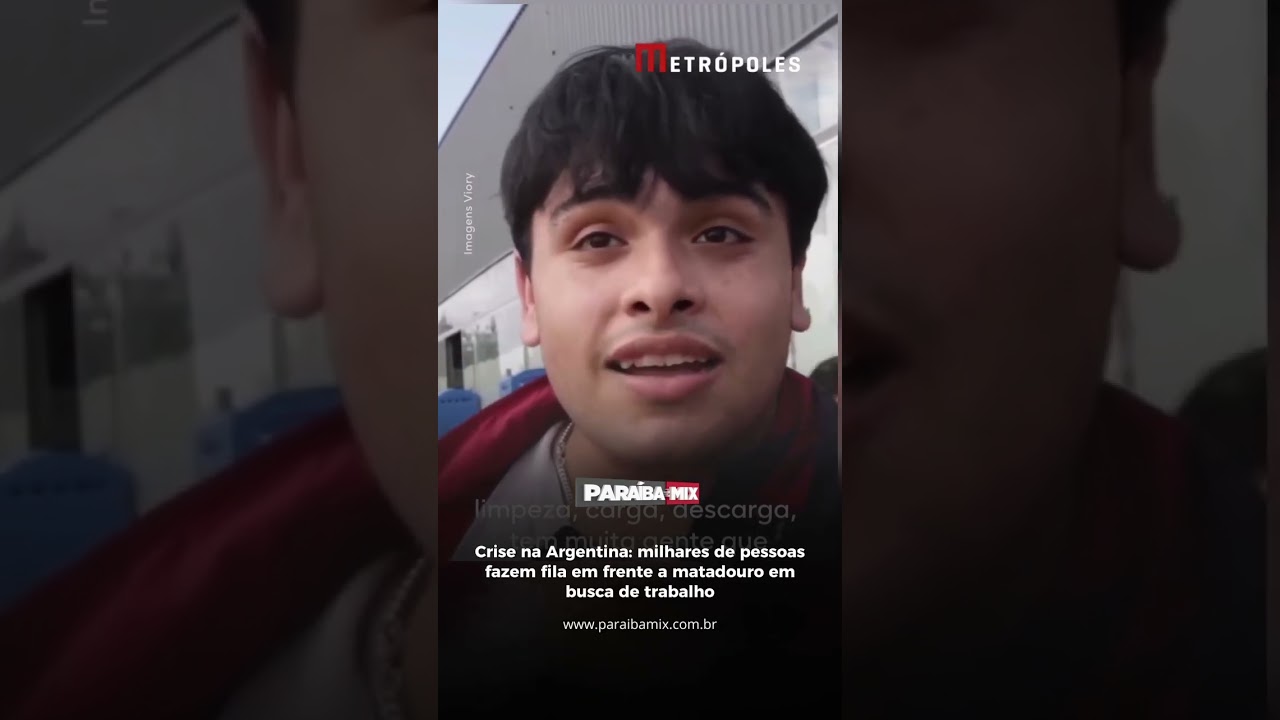Crise na Argentina: milhares de pessoas fazem fila em frente a matadouro em busca de trabalho