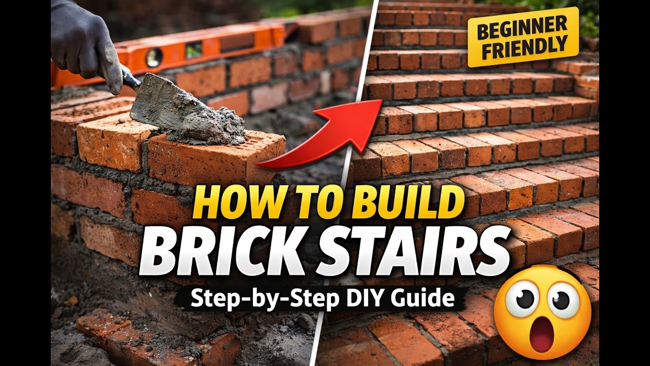 How to build a brick staircase | Step-by-Step DIY Guide