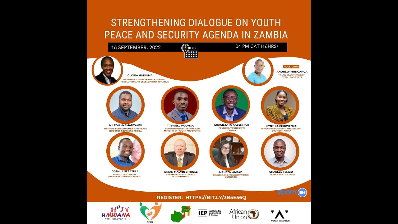 Strengthening Dialogue on Youth Peace and Security Agenda in Zambia ...
